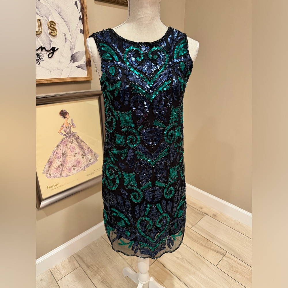 NWT! ENDLESS ROSE All Over Sequin Midi Dress